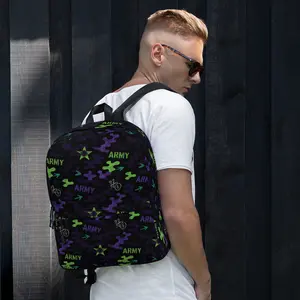 “My Army” Camo  – Water-Resistant  Print  for Kids & Teens Camouflage Dual-Shoulder Tactical Backpack