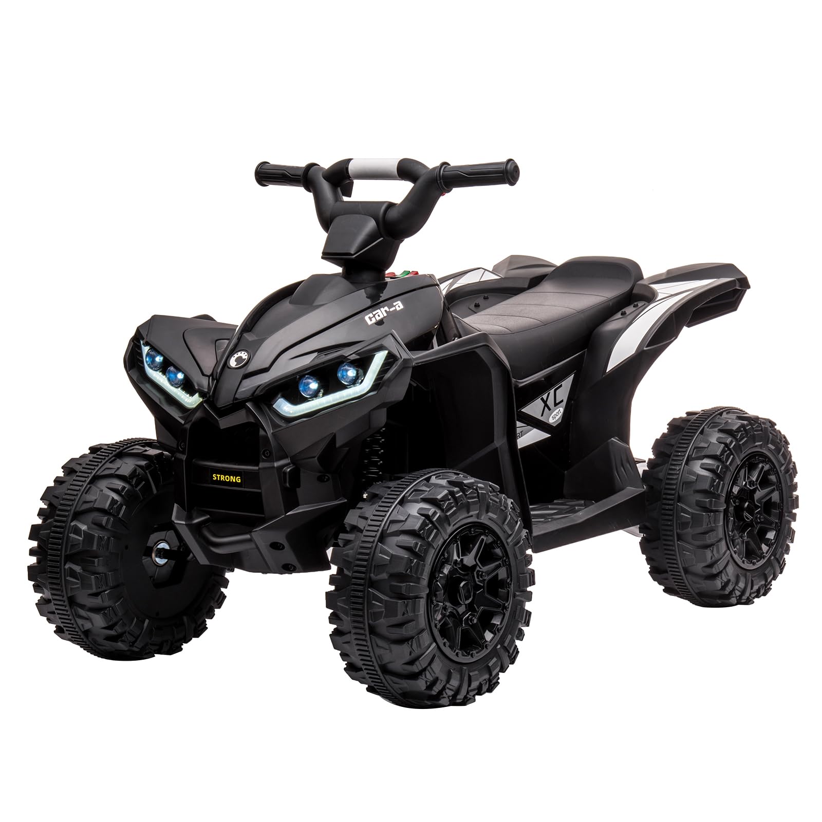 Ride On ATV, 12V 4 Wheeler Battery Powered Kids Ride On Toys with Remote Control(High Low Speeds),Electric Car Truck 4-Wheels Electric Vehicle with Mu