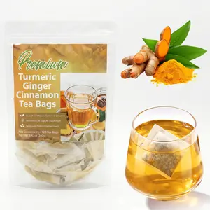 Turmeric Anti-Inflammatory Tea - 100% Natural Eco-Friendly Drinks, Blends Turmeric Ginger Cinnamon, Sugar-Caffeine-Gluten-Free, Vegan Digestive Healthy Beverage & Herbal Remedy
