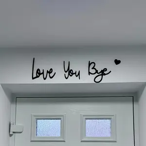 LoveYouSee You Again! A set of warm and romantic wall decorations,very suitable for anniversary,bride's wedding gift,housewarming gift,neighbor gift,home decoration gift. Easter Valentine's Day decoration,New Year gift Decorative Stickers Ornaments Wooden