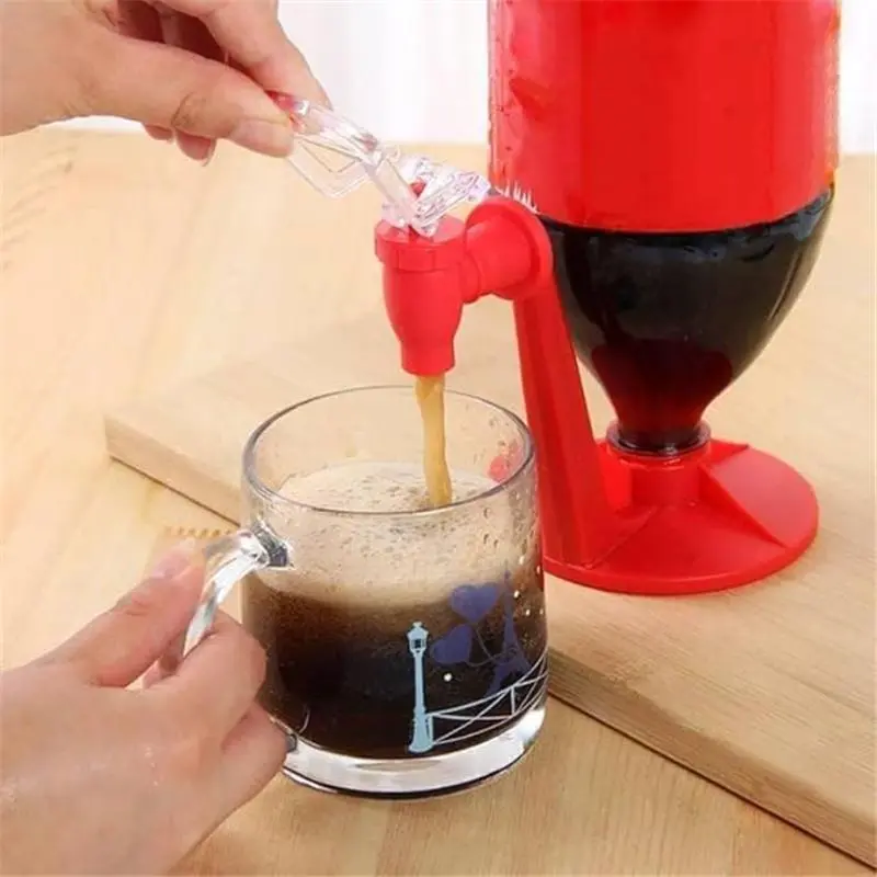 2 Liter Beverage Dispenser, Coke Soda Drink Dispenser Bottle Upside Down Drinking Fountains Water Dispense Machine for Party