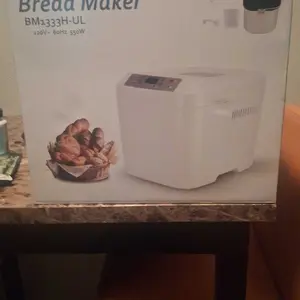 Bread Machine 2LB 12-IN-1 Gluten-Free Nonstick Pan 2 Loaf Sizes Keep Warm White Automatic Bread Maker for Home Cooking