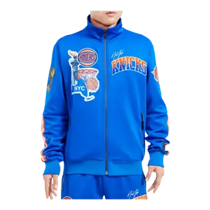 Pro Standard New York Knicks Home Town Men Track Jacket Royal Blue