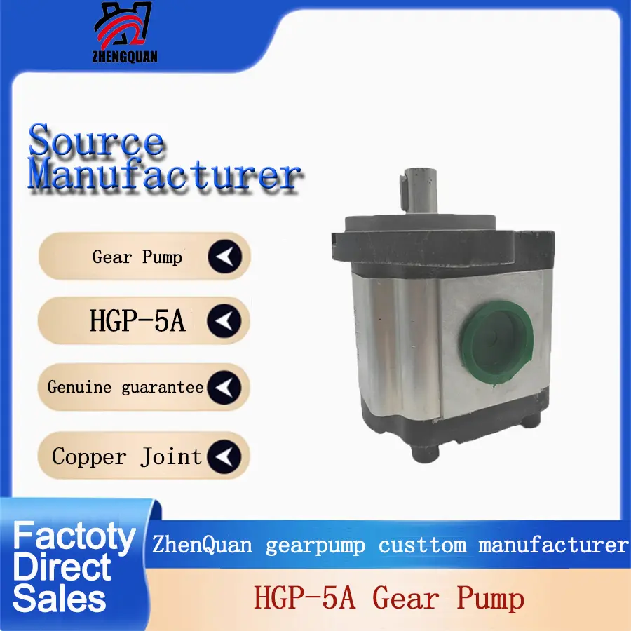 Zhengquan HGP-5A-F38R & HGP-5A-F90R High-Pressure Hydraulic Gear Pumps - Alloy Steel & Aluminium Alloy Construction, 250 mm, 10000 g, Threaded Ports, for Automotive & Mining Use, Industrial Users, Manufacturer’s Stock, Stable Performance, Transport