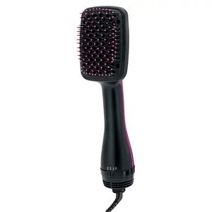 Hair Dryer and Styler, All-in-One Hair Brush Straightener for Salon-Quality Smooth & Straight Styles, Black