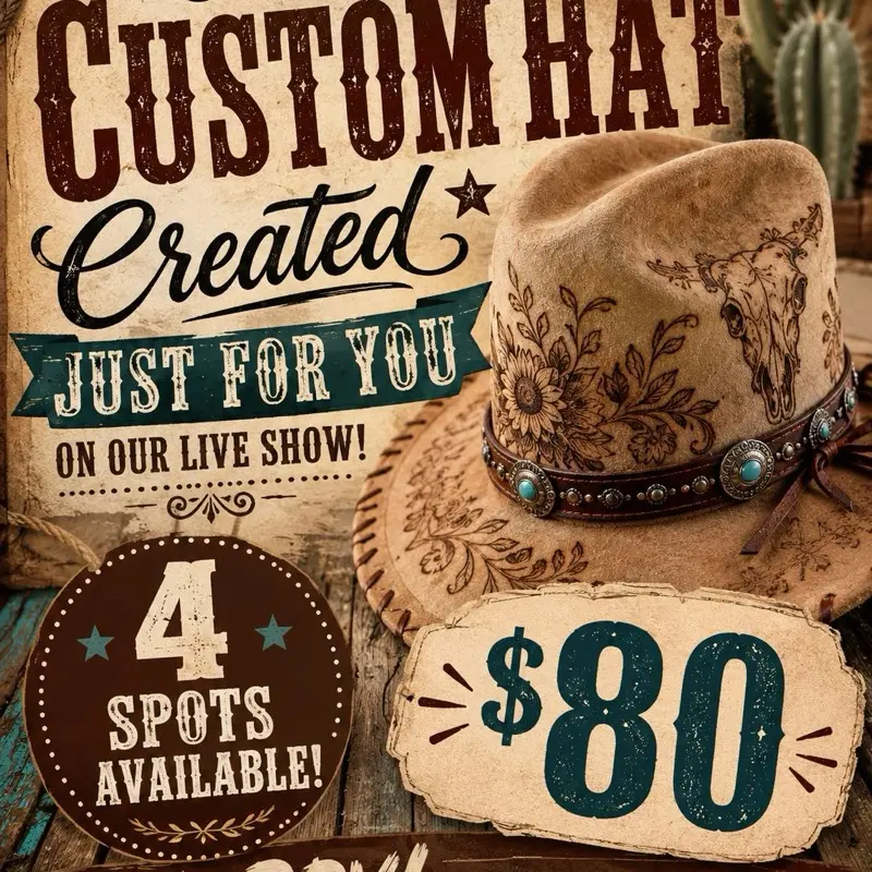 Hand engraved hats!! Live to order!!