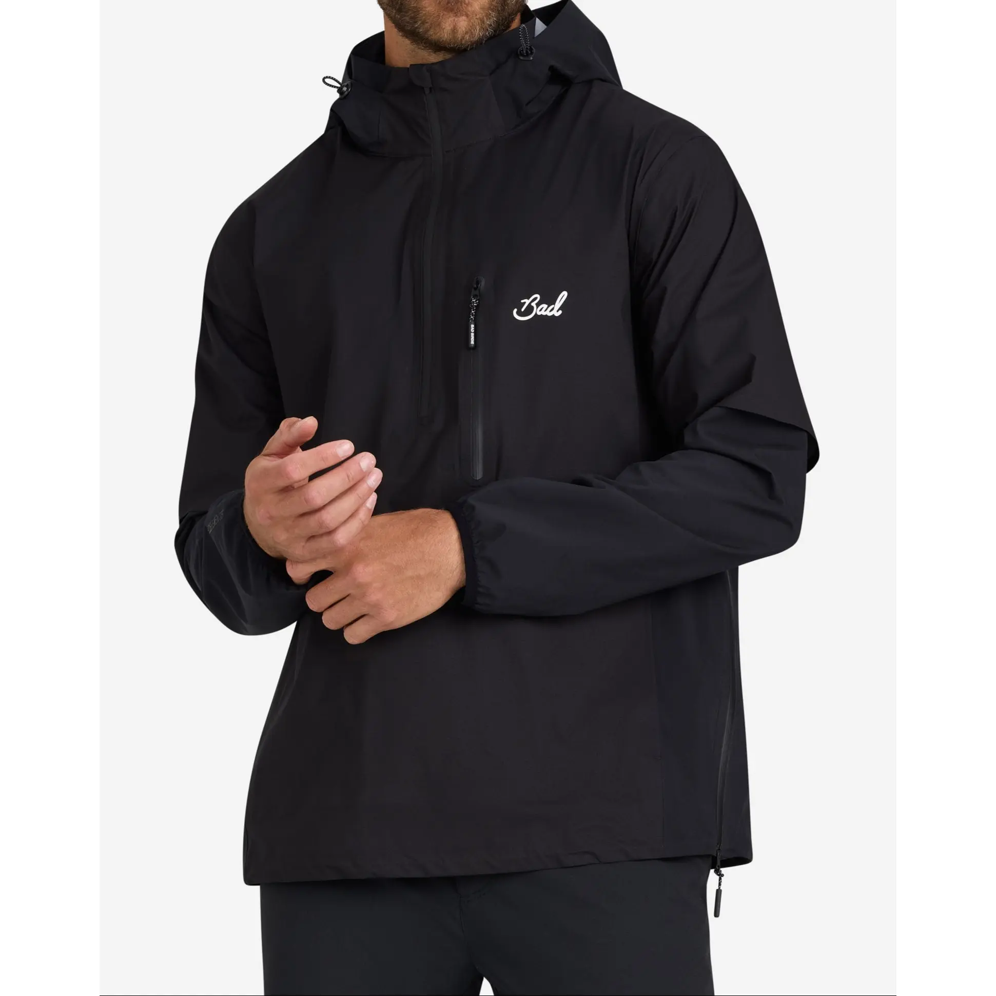 Men's Minimalist Anorak Rain Jacket - Packable, Waterproof & Vented Menswear for Golf, 3-Layer Ripstop Fabrics, Jackets, Kangaroo, Mesh, Coats, Hem