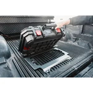 Mounting Plate for Husky Build-Out Toolbox, Solid Metal,  14 ga steel, Slim & Low Profile (version 1)