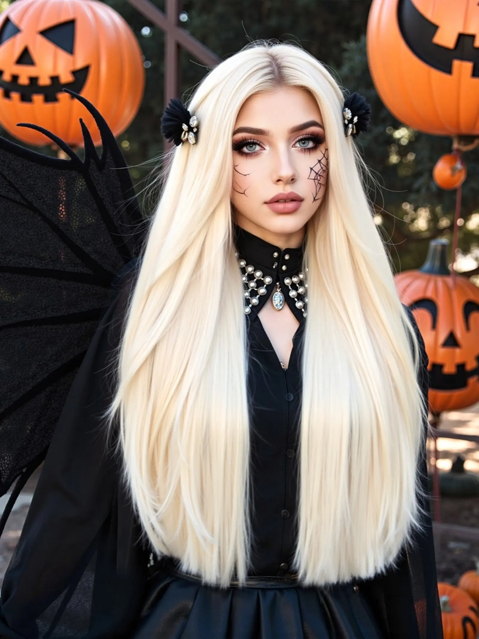 13x4 Lace Front Wigs 30 Inch Long Straight Platinum Synthetic Wigs Women's Wigs for Daily or Vacation Use, Fluffy Natural Wig, Lace Frontal Wig