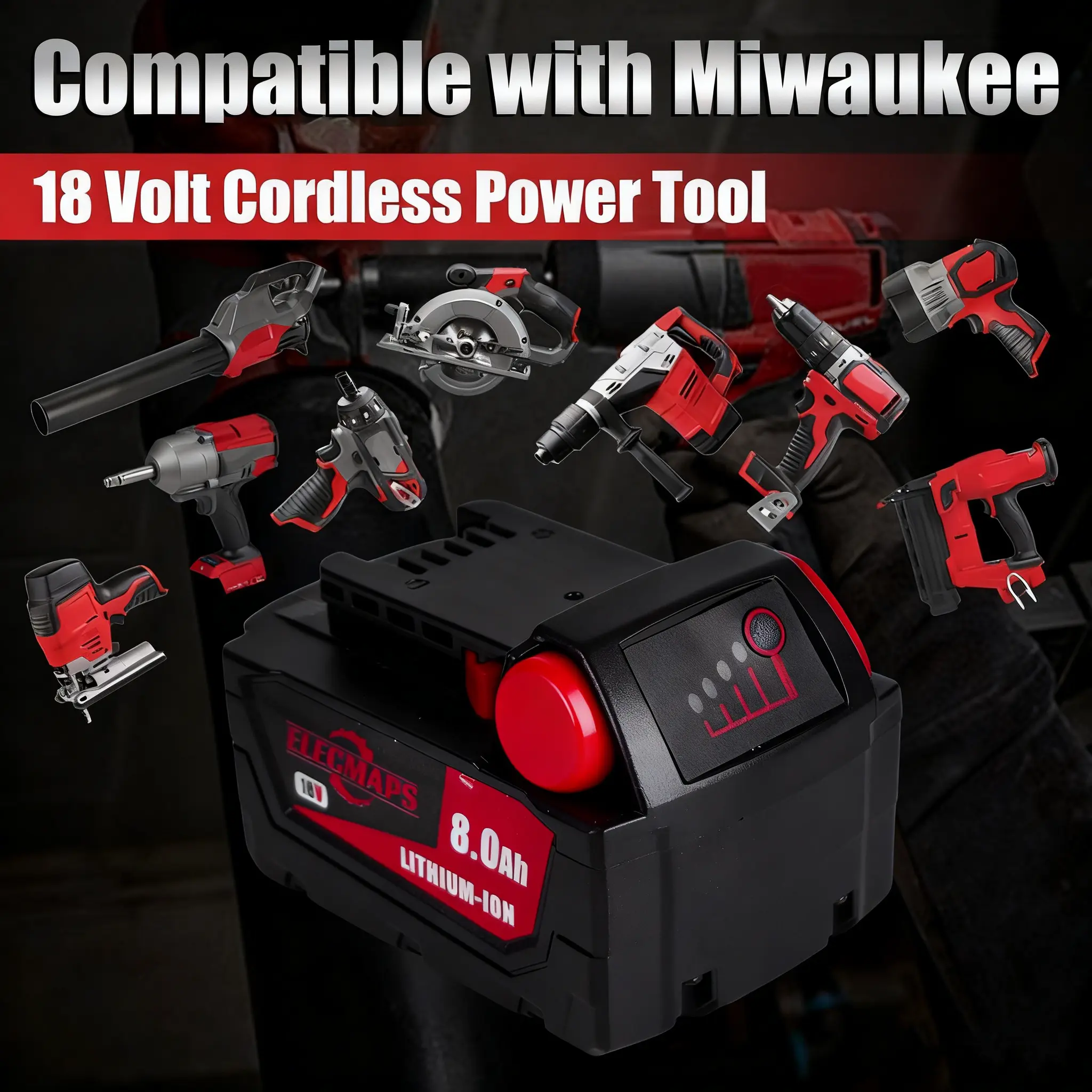 ダブル(スペア)バッテリーキット Aimpoint ELECMAPS Kit Charger and Battery Lithium 8.0Ah 18V Set Two-Piece その他