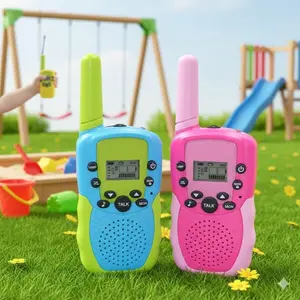 Kids Walkie Talkies Set: Long Range Outdoor Adventure Toys for Boys and Girls, Durable Wireless Communication Device for Kids Birthday Gift or Educational STEM Toy, Portable Two-Way Radios.
