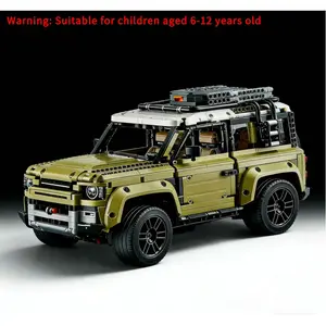 2573pcs Famous Car Blocks Land Supercar Riover Off-Road Defender Vehicle Model 42110 Building Blocks Bricks Toy Kids Adults Gift