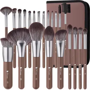 VVcare Makeup Brushes Professional with Bag 22Pcs Makeup Brush Set Premium Synthetic Kabuki Foundation Blending Brush Face Powder Blush Concealers Eye Shadows with Case，girlacessories，makeup brush set