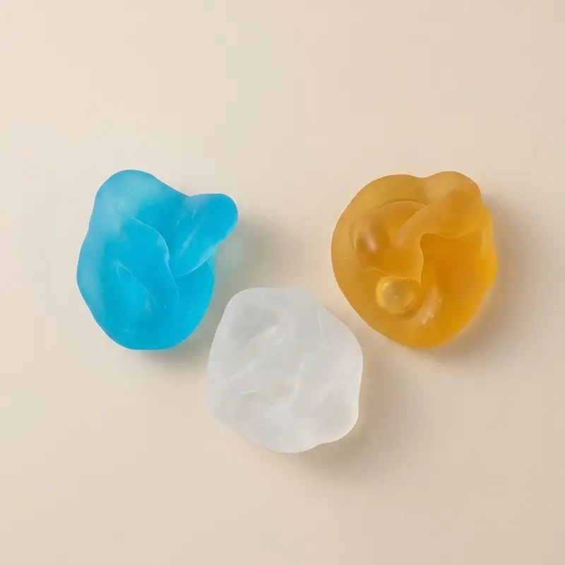 【Gentle Play】【Thin Skin】Handmade Matte Mochi Tangerine Jelly Icy Blue Coconut White Squishy Soft Stress ball Squishy Sensory Fidget toy 【Moldable｜No- Rebound】