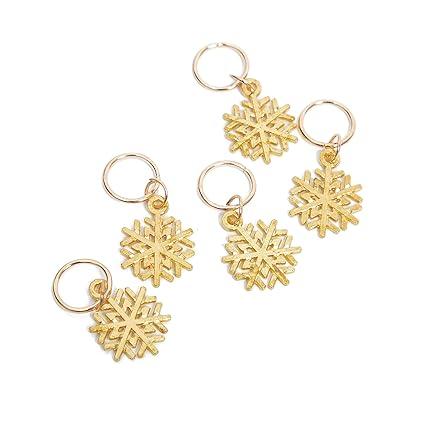 80 Pieces Hair Jewelry Rings Aluminum Hair Accessories Dreadlocks Metal Hair Cuffs Decorations Pendants for Passion Twist Crochet Braiding Hair