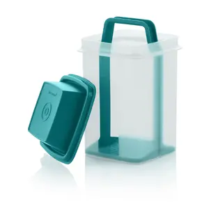 Tupperware Pick-A-Deli Container - 8.5c or 4.5c Capacity Pickle Keeper with Lift-Up Strainer for Easy Access & Optimal Storage of Pickles and Snacks