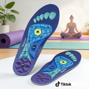 Plantar Fasciitis Relief Insoles with 220+ lbs Support, Arch Support Pads for High Arches & Flat Feet, Shock Absorbing Comfort Inserts for Foot Soreness, Migraine & Stress Relief, Lower Fatigue for Standing Work & Sports, Unisex for Men & Women