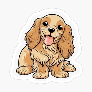 Cocker Spaniel Sweet Eyes Dog Art Sticker – Vinyl Waterproof