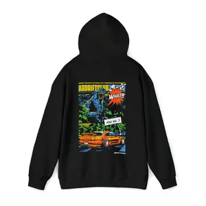 Godzilla Hoodie, Motorsport Hoodie, Urban Streetwear, Fast and Furious Merch, R32 Skyline Fanwear, Racing Aesthetics Hoodie, Style Clothing Fabric Fashion