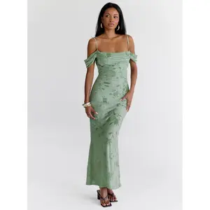 Green Gables Burnout Maxi Dress Sage