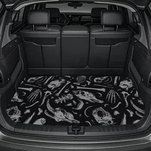 1pc Vintage Animal Fossil Design Full-Printed Floor Mat - Made from Durable Polyester, It Is Safe And Practical, Ideal for Everyday Use, Car Trunk Mat, And Vehicle Interior Accessory
