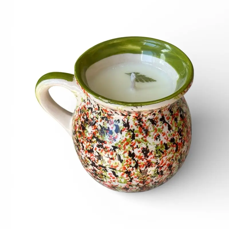 Rosemary Mint Scented Soywax Candle 12 oz