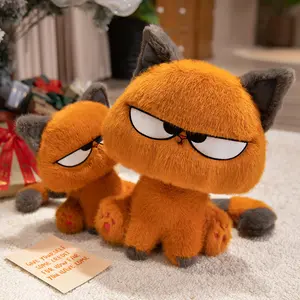 Final Sale | Fluffy Orange Kitten Animal Toy, Adorable Cool Cat Plush Toy, Soft Stuffed Animal, Kawaii Big Eyes Cat Stuffed Animals Plushies, Cute Birthday Gift, High Quality Cat Toy Doll,Soft Cuddly Gift,Classroom Prizes, Ideal Gift Pick