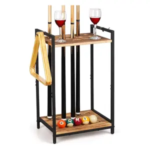 Pool Stick Holder Pool Cue Holder Floor Stand Cue Stick Holder 10-Hole Billiard Cue Racks for Game Room Billiard Room Decor Club Pool Table Accessories