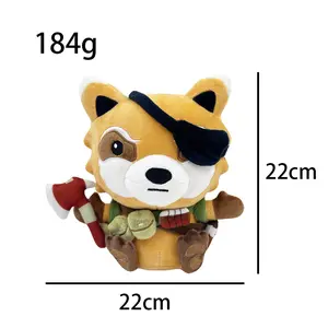 Hot Cute Steadfast Spiffo Raccoon Plushie Fluffy Animal Doll Sofa Bedroom Decor Play Toy