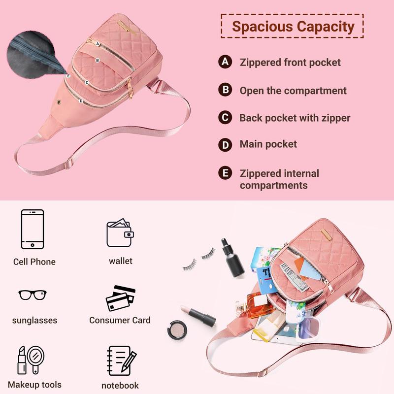 【Gift for Christmas】2025 Solid Color Quilted Fanny Pack - Casual Zipper Chest Belt Bum Bag, Adjustable Sling Bag for Daily Use, Lightweight & Waterproof 【Gift for Christmas】2025 Solid Color Quilted Fanny Pack - Casual Zipper Chest Belt Bum Bag, Adjustable Sling Bag for Daily Use, Lightweight & Waterproof