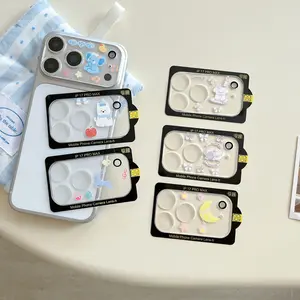 Cute Cartoon Moon Bowknot Elephant Puppy Animal Series Lens Cover for iPhone 17 Pro 17 Pro Max Mobile Phone Camera Protectors