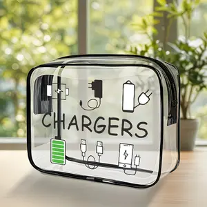 Women's Large Capacity Zipper Makeup Travel Bag, High-Quality PVC Storage Pouch, Easy Clean Design, Suitable for Gym, Vacation, Daily Commute, Travel Cosmetic Bags