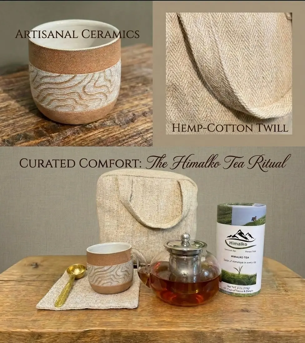 Himalko ICED Tea Gift Set Glass Teacup Teapot Infuser Scoop