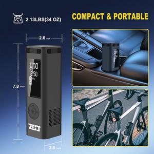Tire Inflator Portable Air Compressor, 180PSI Air Pump for Car Tires with 25000mAh Battery, One Click Smart Air Pump Tire Inflator for Car, Motorcycle, Bicycle and More with Tire Pressure Gauge