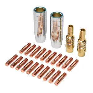 for MB15 15AK MIG Welding Gun Kit .030" .035'' Contact Tip Nozzle Diffuser MIG Welding Gun Accessory Kit for MB15 & ARCCAPTAIN MIG200 MIG130 (.030"/.035'' MIG Gun Accessory Kit)