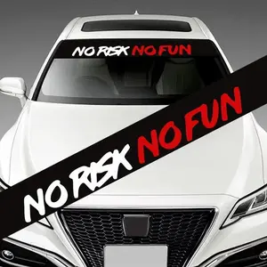 Car Front Windshield Sticker, Waterproof & Durable Car Sticker, Car Decorative Sticker, Automobile Decals, Self-adhesive Vinyl Decals for Auto Rear Windscreen, Windows