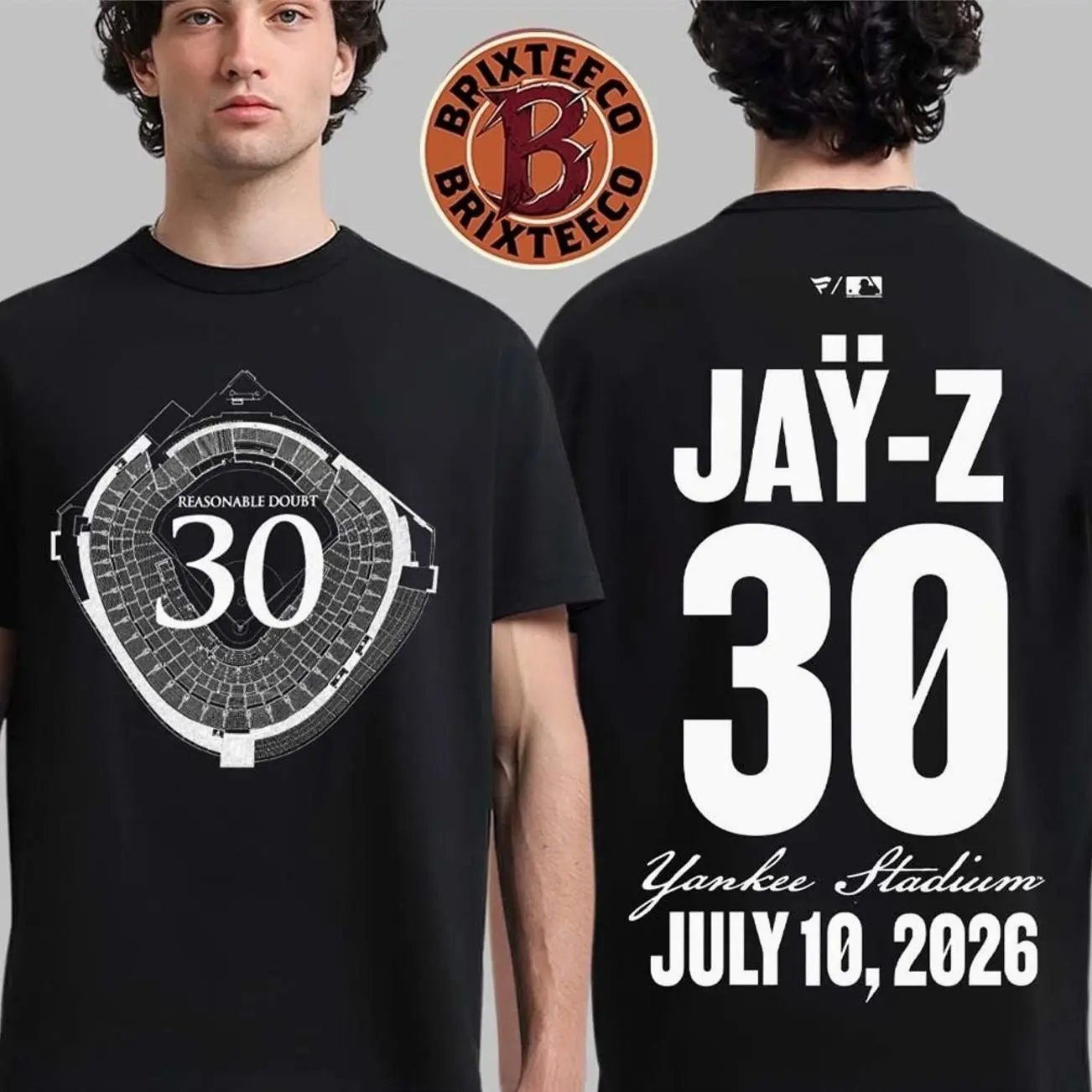 Z Reasonable Doubt 2026 Yankee Stadium Concert Night 1 Merch Tee On July 10 2026 T-Shirt D5J