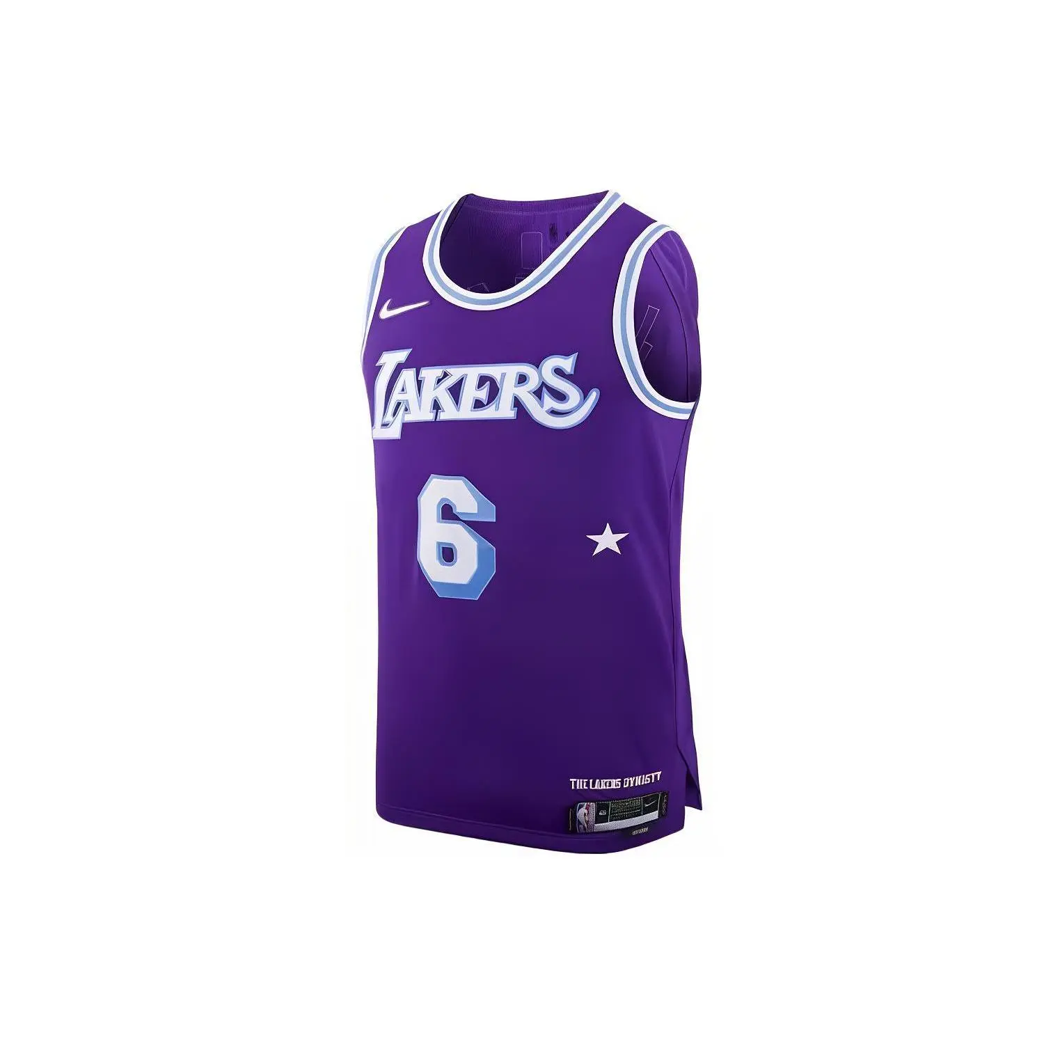Nike Nba Los Angeles Lakers Lebron James Moments Mixtape City Edition Authentic Jersey Retro Breathable Men's DB3635-506