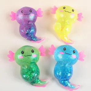 Creative Stress-Relief Gadget: Cute Axolotl Squeeze Toy — A Slow-Rising, De-Stressing Mini Toy (Great Gift for Kids)