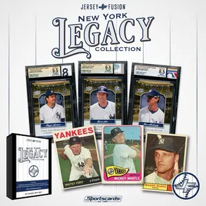 Jersey Fusion New York Legacy Edition 2025 (1 Vintage Yankees Card + 1 Yankees Jersey Fusion)