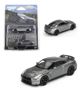 Mini GT 2013 Nissan GT-R NISMO R35 CRS Version Dark Metal Gray  1:64 Scale Diecast Model Car MGT01089-4J
