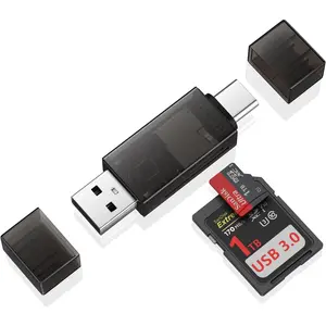 SD Card Reader,High-Speed USB C to  SD Card Adapter USB 3.0 Dual Slots,Memory Card Reader for SD/ SD/SDHC/SDXC/MMC,Compatible with  17 16 Pro  S25 A17 MacBook Pro/Air Chromebook