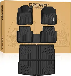 YITAMOTOR Floor Mats & Cargo Liner Fit for Honda CRV 2025 2024 2023 (Include Hybrid Models), TPE All Weather Custom Fit CRV Floor Liners and Cargo Mat (Upper Position), 4PCS Accessories