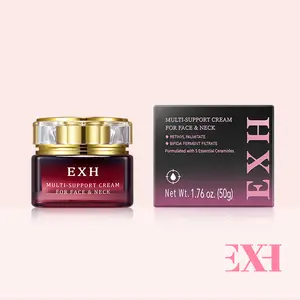 [1]EXH facial wrinkle cream, which firms the face and neck skin, is also a moisturizing cream and a unisex neck cream