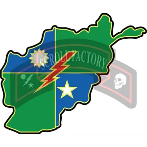Ranger Combat Countries 75th DUI Sticker