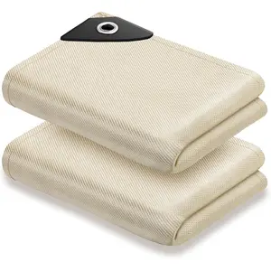 Welding Blanket Fire Resistant Large - 2 Pack 4x6ft Fiberglass Flame Retardant Fabric 1022 ?F High Temp Heat Shield Blankets Insulation Mat for Soldering, Grill, Industrial, , Camping