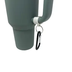 Carabiner Clip Attachment Compatible with Stanley 40 oz Tumblers | Carabiner & Keychain Attachment for Holding Keys, Wallets, or Other Accessories | Made in USA