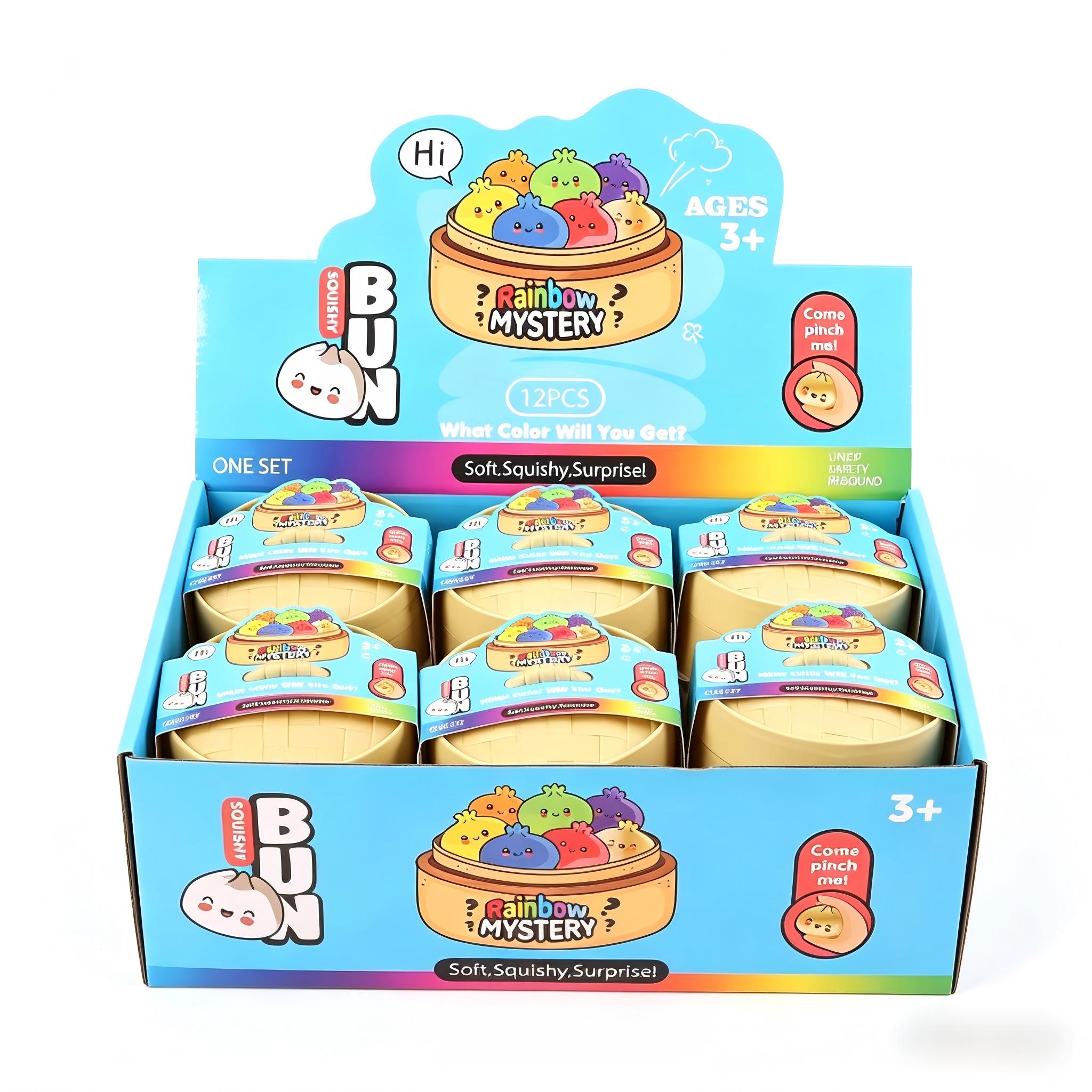 Giant Dumpling Squishy Plush Toy - 1pc/6pc Soft TPR Stress Relief Squishy, Surprise Dumpling Squishies Unboxing, Mini Variations, Valentine’s/Graduation Gifts for Adults (Home & Festive Party Supplies) mystery box