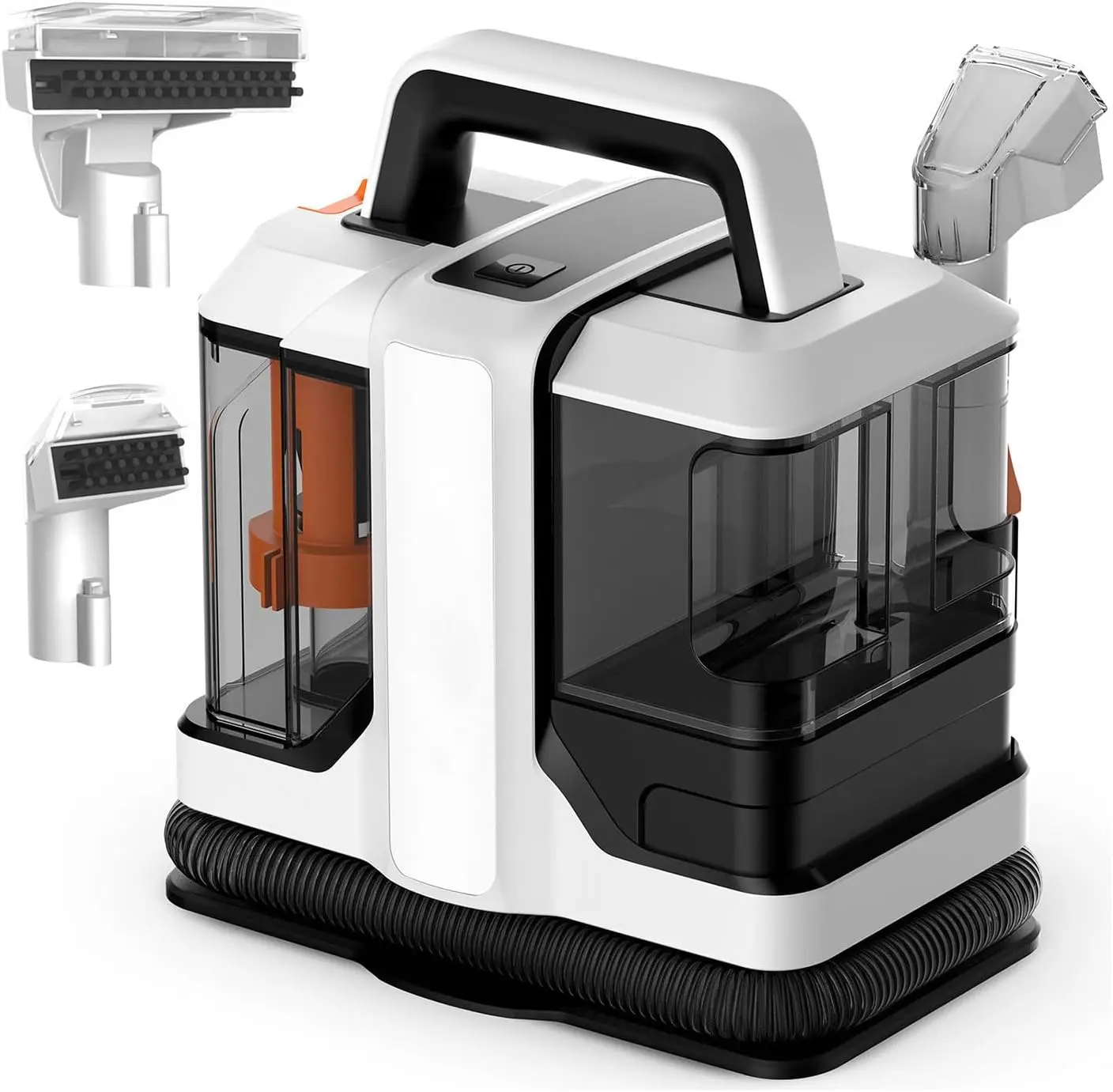 DAUHOR carpet cleaner, portable spot cleaner, 15 kPa upholstery cleaner, easy to use, a household essential, equipped with two large water tanks, suitable for deep cleaning pets, furniture, stairs, car seats, fabric sofas, curtains, etc. Suction Powerful