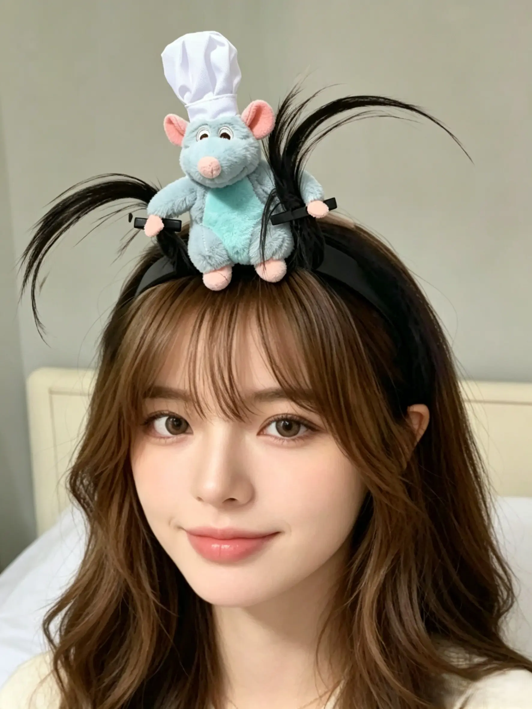 Cute Mouse Hairband, Funny Face Washing Hairband, Messy Hair Organizer, Women's High Forehead Hair Clip, Adorable Hair Accessory, Fashion Headband